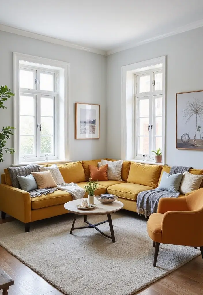 27 Corner Sofa Living Room Small Spaces That Maximize Comfort - 18. Creative Corner Layouts