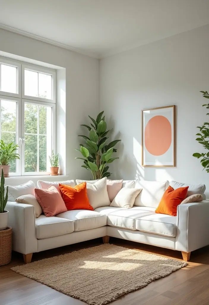 27 Corner Sofa Living Room Small Spaces That Maximize Comfort - 20. Bright White Wonders