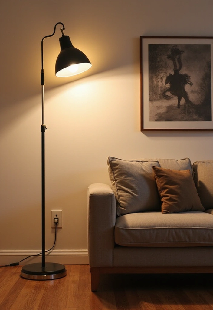 27 Corner Sofa Living Room Small Spaces That Maximize Comfort - 21. Statement Lighting Fixtures