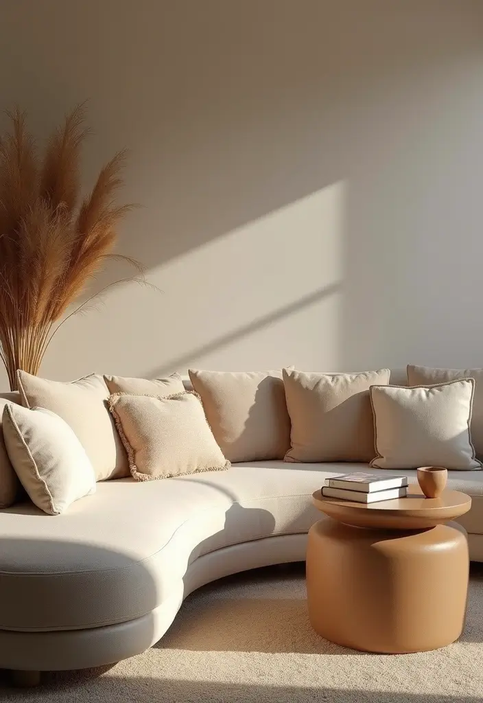 27 Corner Sofa Living Room Small Spaces That Maximize Comfort - 5. Cozy Curved Sofas