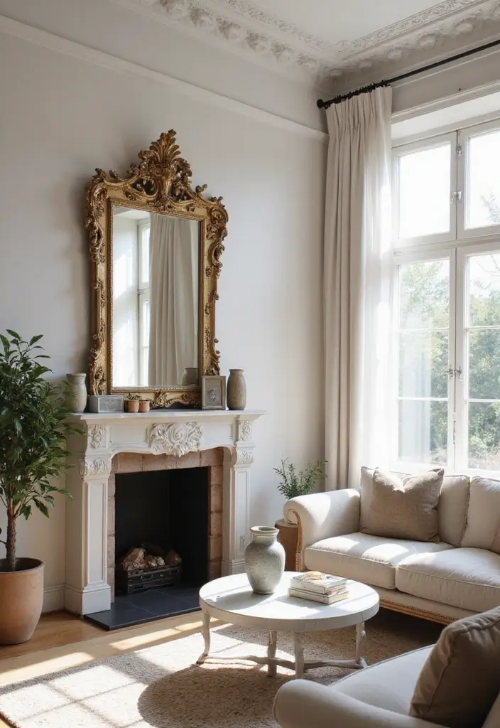 27 Formal Living Room Ideas That Feel Elegant and Timeless - 11. Incorporating Mirrors