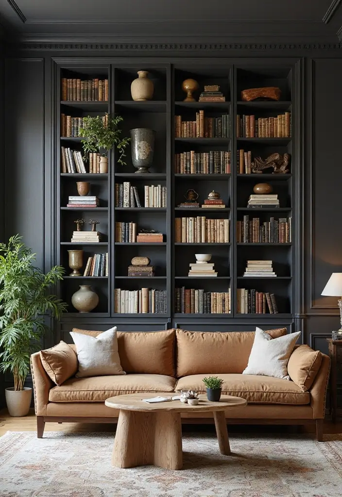 27 Formal Living Room Ideas That Feel Elegant and Timeless - 14. Curated Bookshelves
