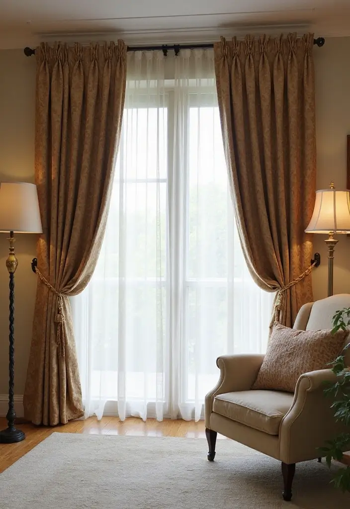 27 Formal Living Room Ideas That Feel Elegant and Timeless - 19. Elegant Window Treatments