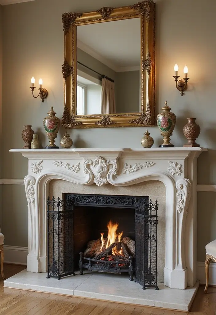 27 Formal Living Room Ideas That Feel Elegant and Timeless - 21. Elegant Fireplaces