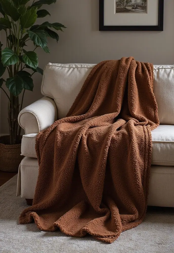 27 Formal Living Room Ideas That Feel Elegant and Timeless - 25. Luxurious Throws