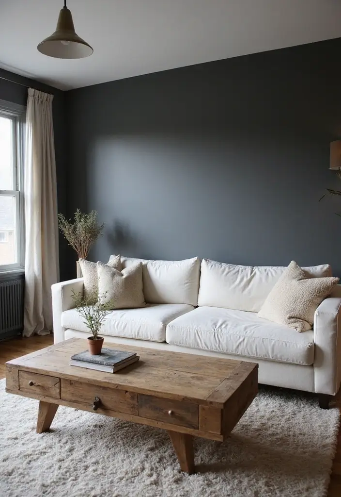 27 Gray Color Palette Living Room Ideas That Feel Modern and Neutral - 2. Charcoal Elegance