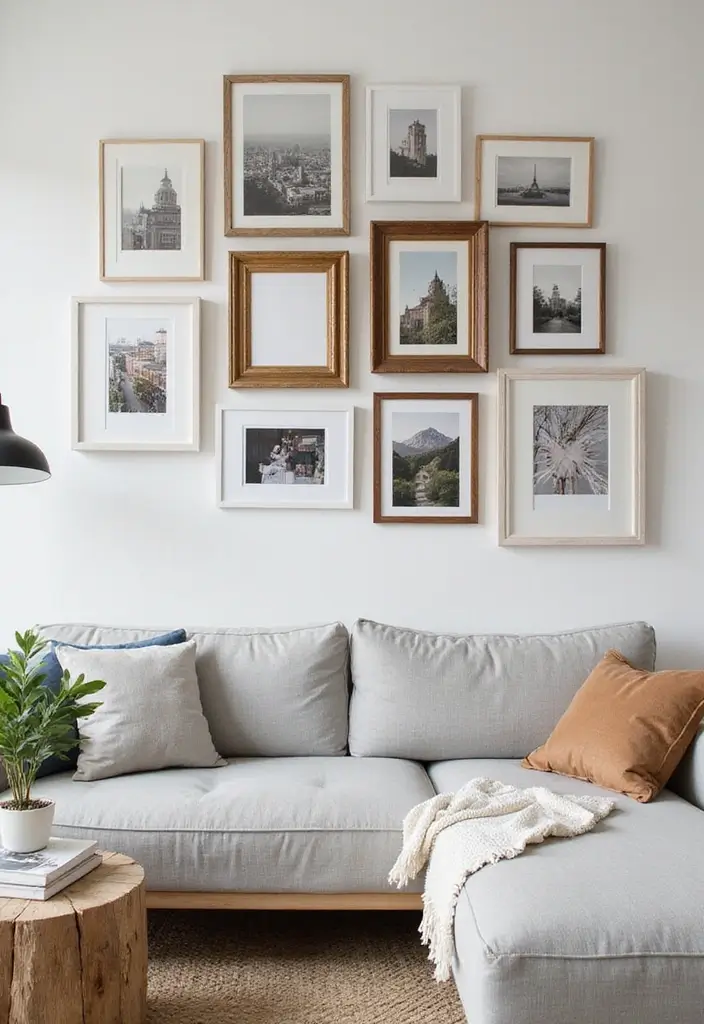 27 Living Room Photo Frame Ideas That Tell Your Story - 1. The Classic Gallery Wall
