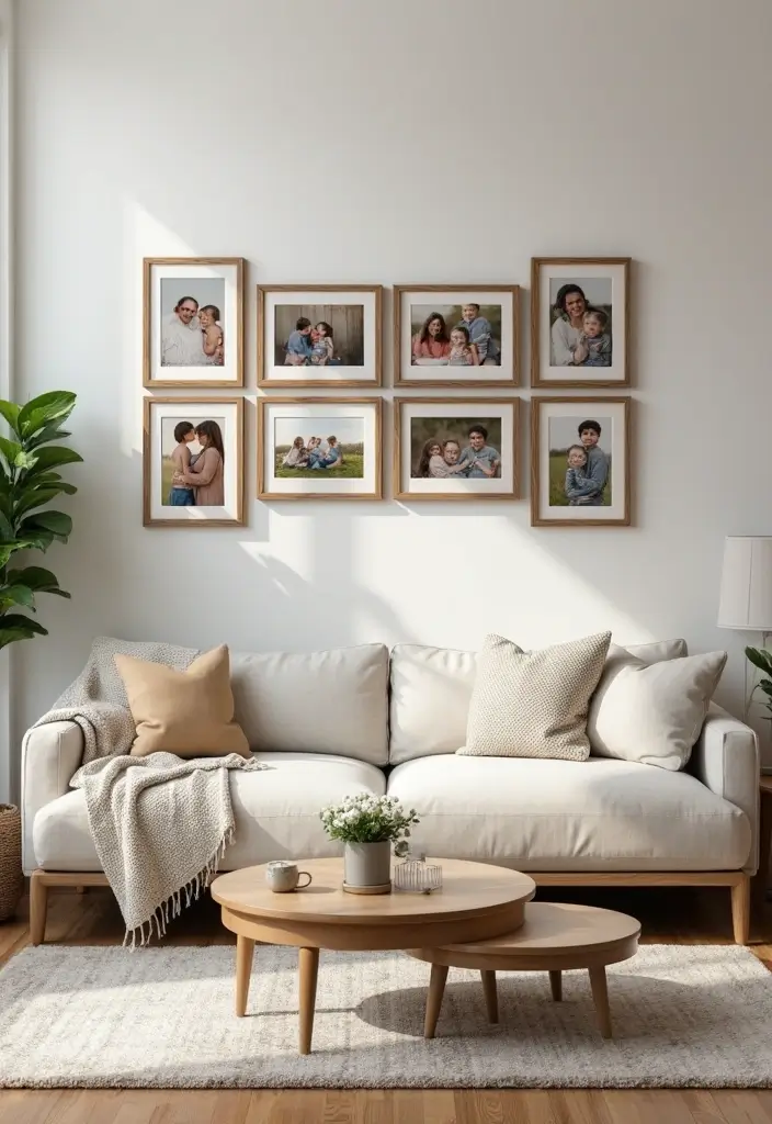 27 Living Room Photo Frame Ideas That Tell Your Story - 22. Personal Storyboard
