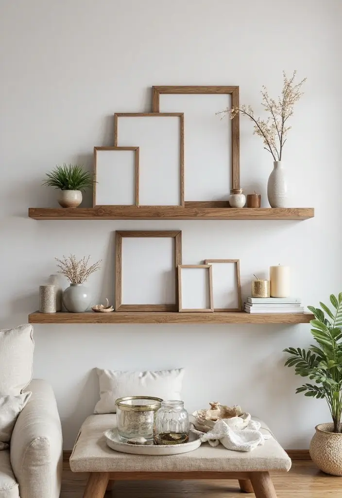 27 Living Room Photo Frame Ideas That Tell Your Story - 5. Layering Frames