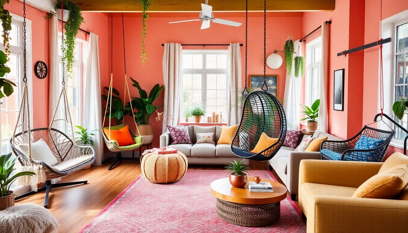 27 Living Room With Swing Ideas That Feel Fun and Relaxed
