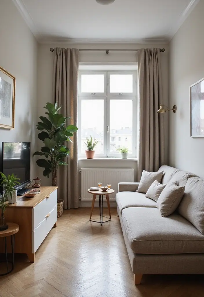 27 Narrow Open Plan Kitchen Living Room Ideas That Maximize Flow - 2. Multifunctional Furniture