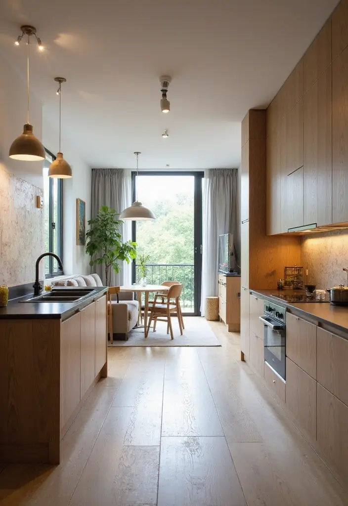 27 Narrow Open Plan Kitchen Living Room Ideas That Maximize Flow - 25. Flexible Room Use