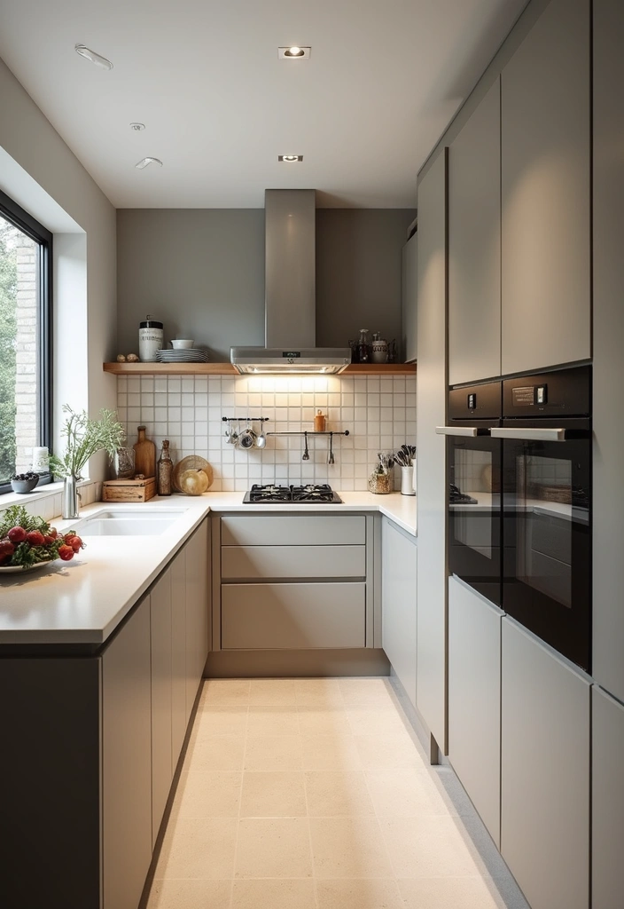 27 Narrow Open Plan Kitchen Living Room Ideas That Maximize Flow - 8. Built-in Appliances