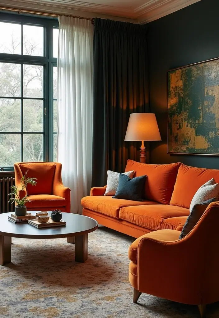 27 Red Carpet Living Room Ideas That Feel Glamorous and Bold - 14. Bold Accent Chairs