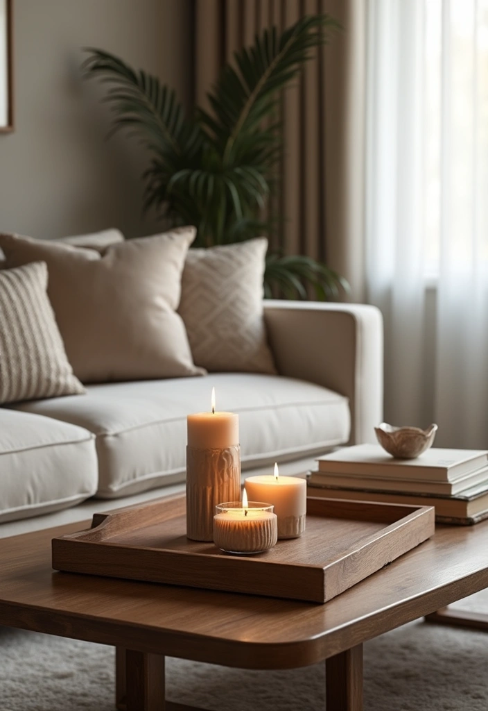 27 Red Carpet Living Room Ideas That Feel Glamorous and Bold - 17. Decorative Trays