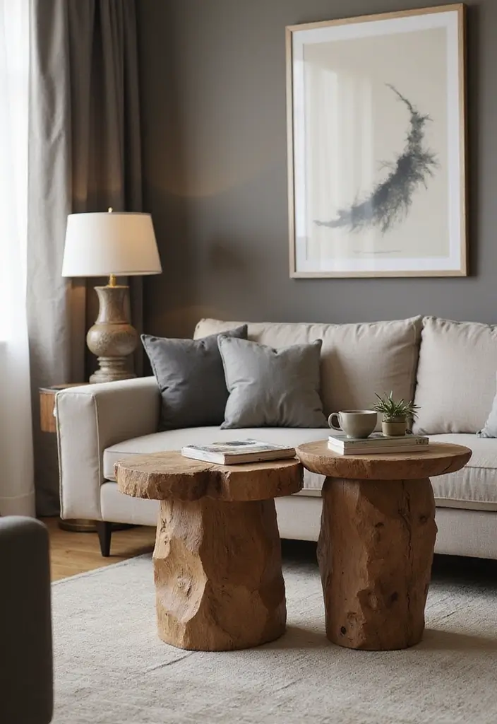 27 Red Carpet Living Room Ideas That Feel Glamorous and Bold - 18. Elegant Side Tables