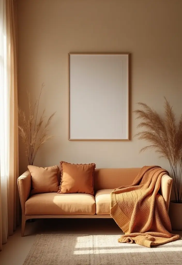 27 Small Farmhouse Living Room Ideas That Feel Rustic and Warm - 1. Embrace Warm Color Palettes