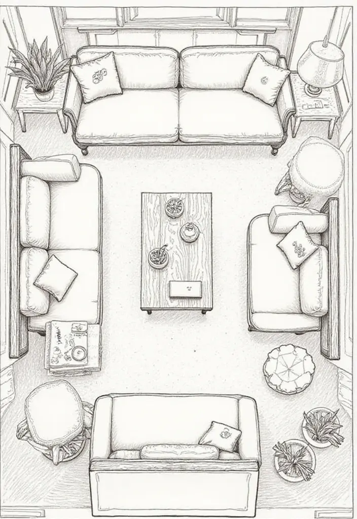 27 Small Farmhouse Living Room Ideas That Feel Rustic and Warm - 26. Functional Layouts for Small Spaces