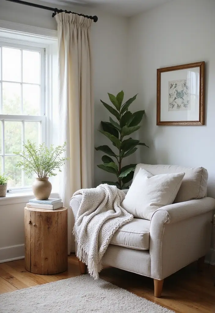 27 Small Farmhouse Living Room Ideas That Feel Rustic and Warm - 8. Cozy Nooks for Relaxation