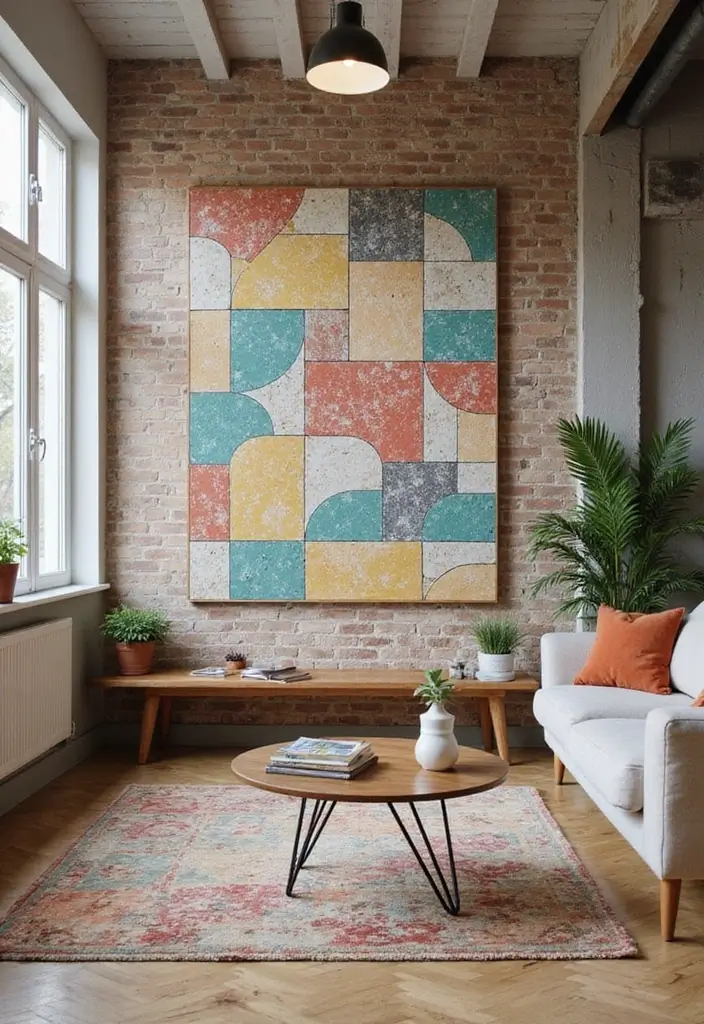 27 Tile Floor Living Room Ideas That Feel Durable and Stylish - 27. Customizable Modular Tiles