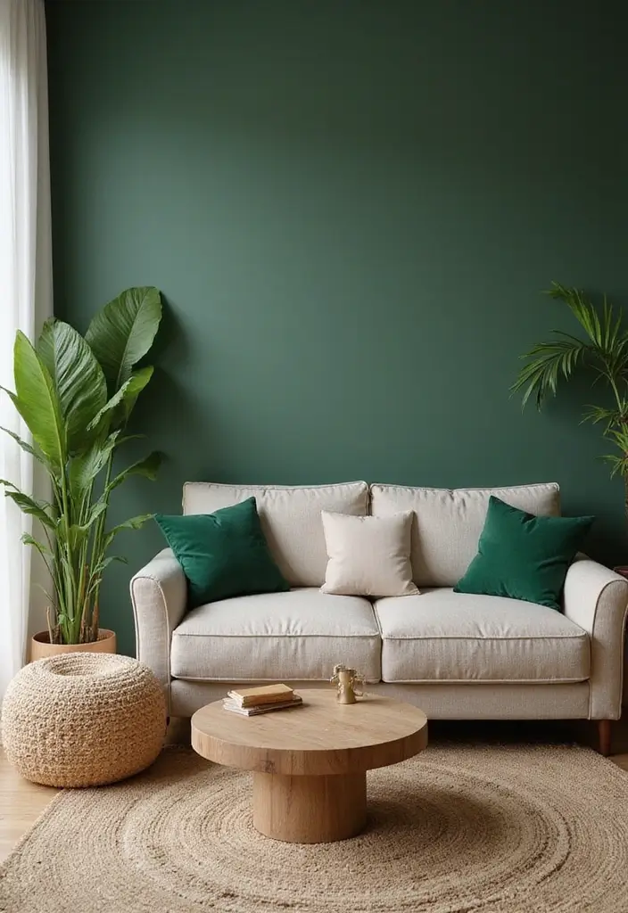 27 Woodsy Living Room Ideas That Bring Nature Indoors - 2. Nature-Inspired Color Palette