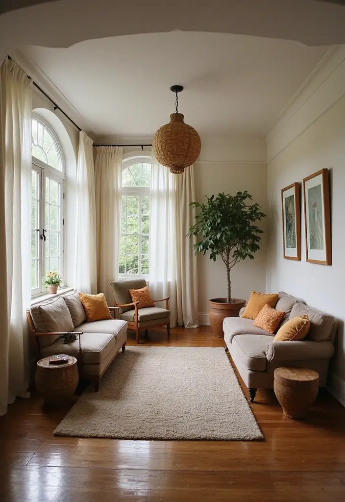 27 Woodsy Living Room Ideas That Bring Nature Indoors - 22. Nestled Seating Arrangements