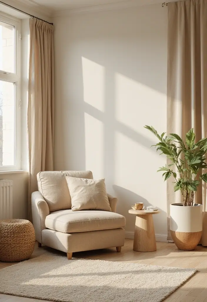 28 Beige Colour Living Room Ideas That Feel Warm and Subtle - 16. Eco-Friendly Furniture Choices