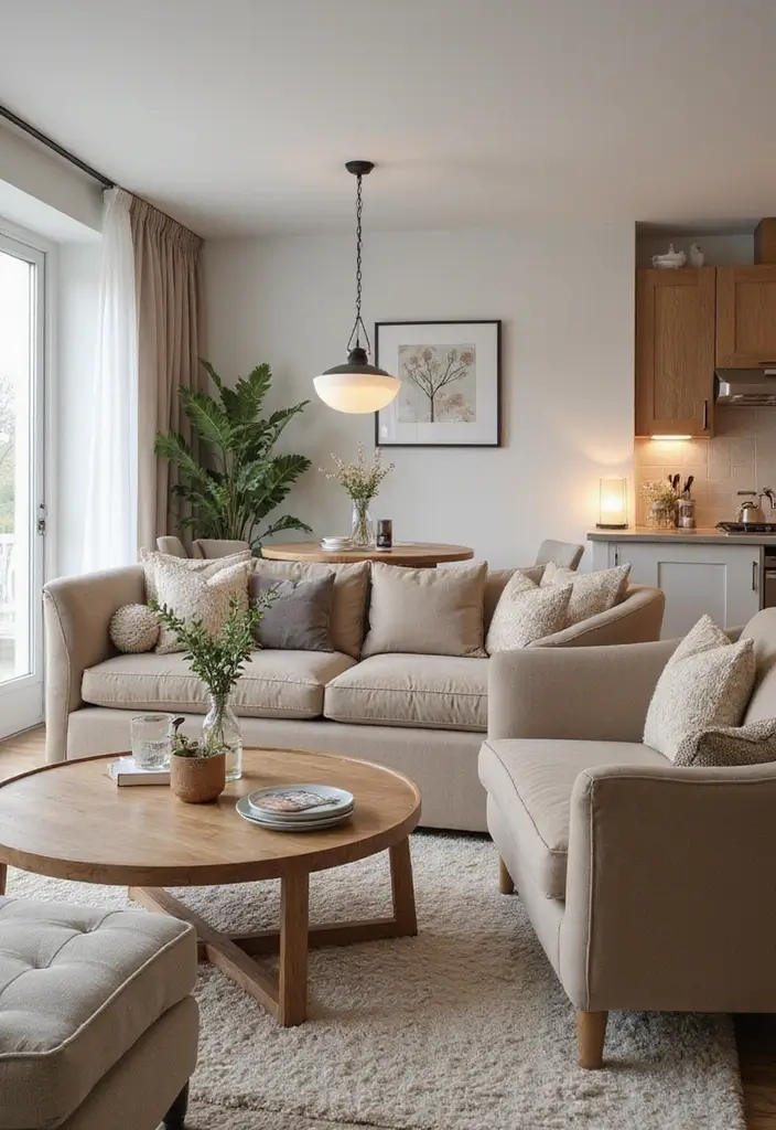 28 Cozy Living Room and Kitchen Ideas That Feel Connected and Warm - 15. Multi-Purpose Spaces