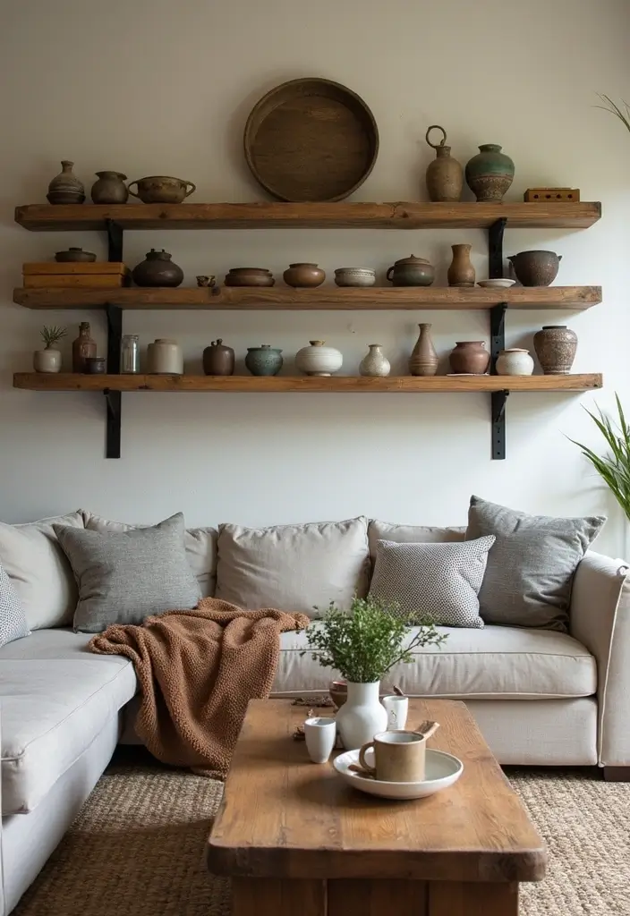 28 Cozy Living Room and Kitchen Ideas That Feel Connected and Warm - 4. Rustic Decor Accents