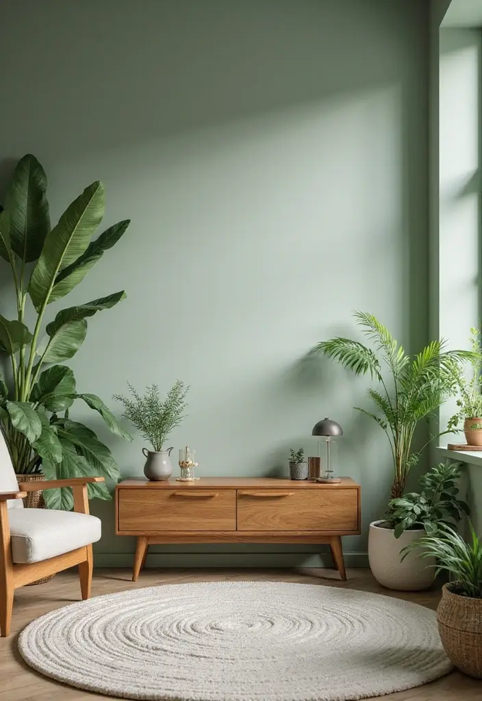 28 Living Room Color Scheme Ideas: Cozy and Inviting Styles - 1. Earthy Greens for a Calm Retreat