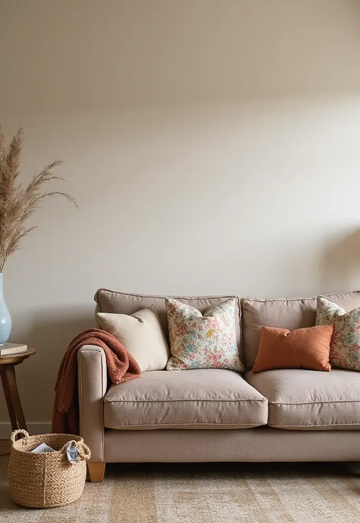 28 Living Room Color Scheme Ideas: Cozy and Inviting Styles - 4. Cozy Neutrals with a Touch of Color