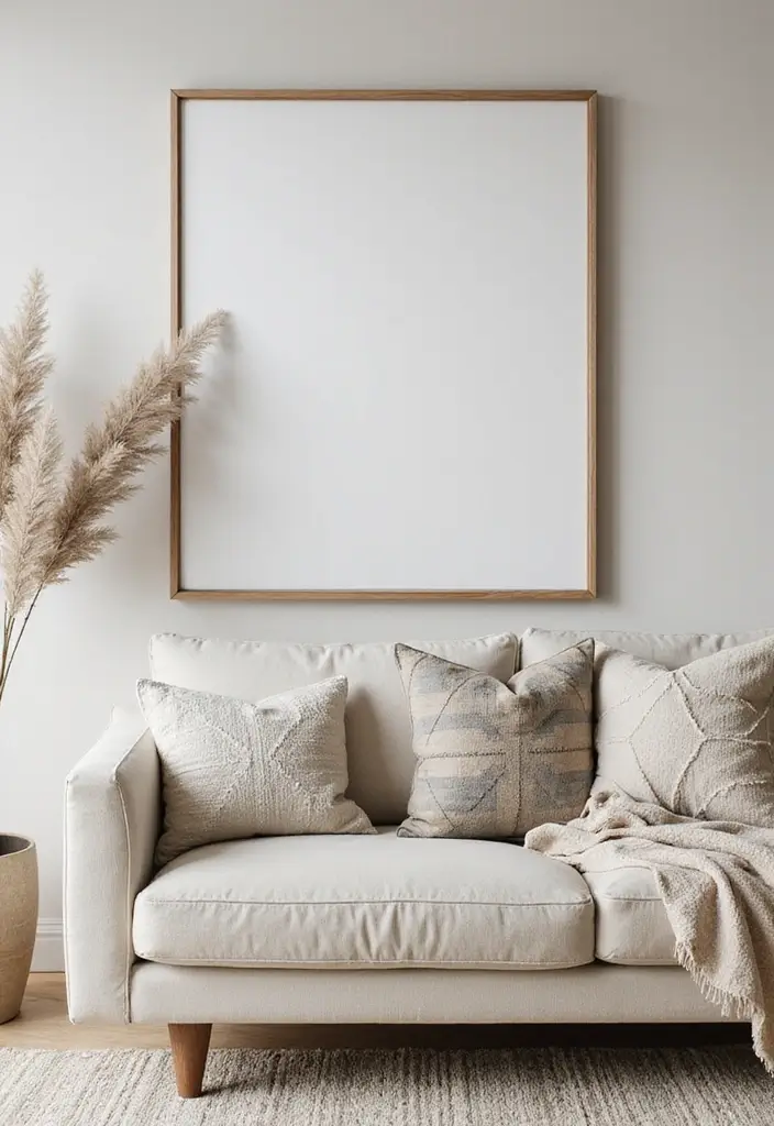 28 Living Room Inspo Modern Ideas That Are Minimal and Trendy - 11. Subtle Geometric Patterns