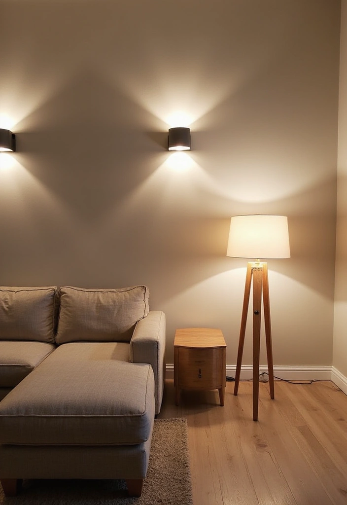 28 Living Room Inspo Modern Ideas That Are Minimal and Trendy - 12. Layered Lighting