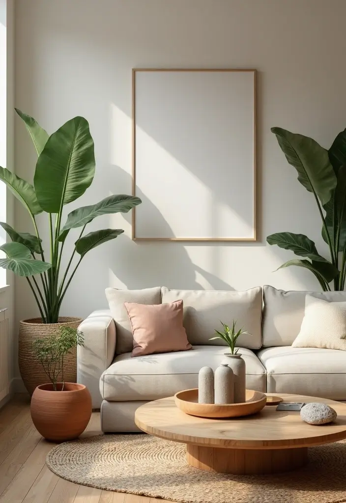 28 Living Room Inspo Modern Ideas That Are Minimal and Trendy - 5. Natural Elements