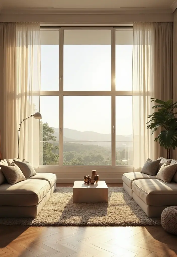 28 Living Room Large Space Ideas That Feel Open and Inviting - 4. Utilize Natural Light