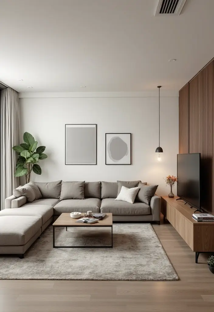 28 Living Room Large Space Ideas That Feel Open and Inviting - 7. Opt for Multi-functional Furniture