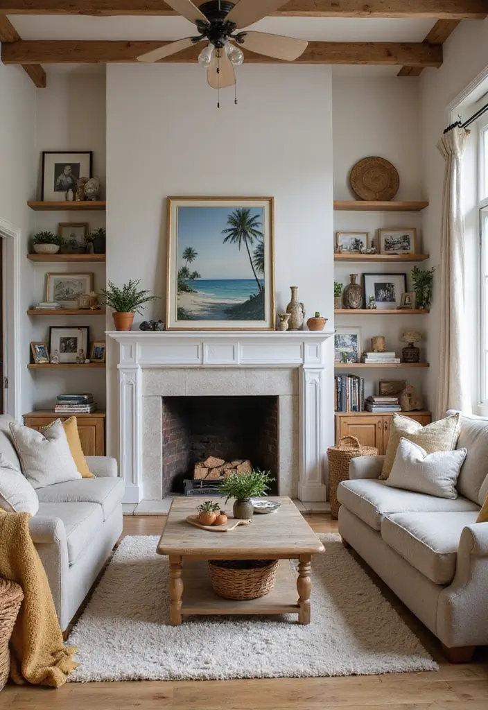 28 Living Room Large Space Ideas That Feel Open and Inviting - 9. Include Personal Touches