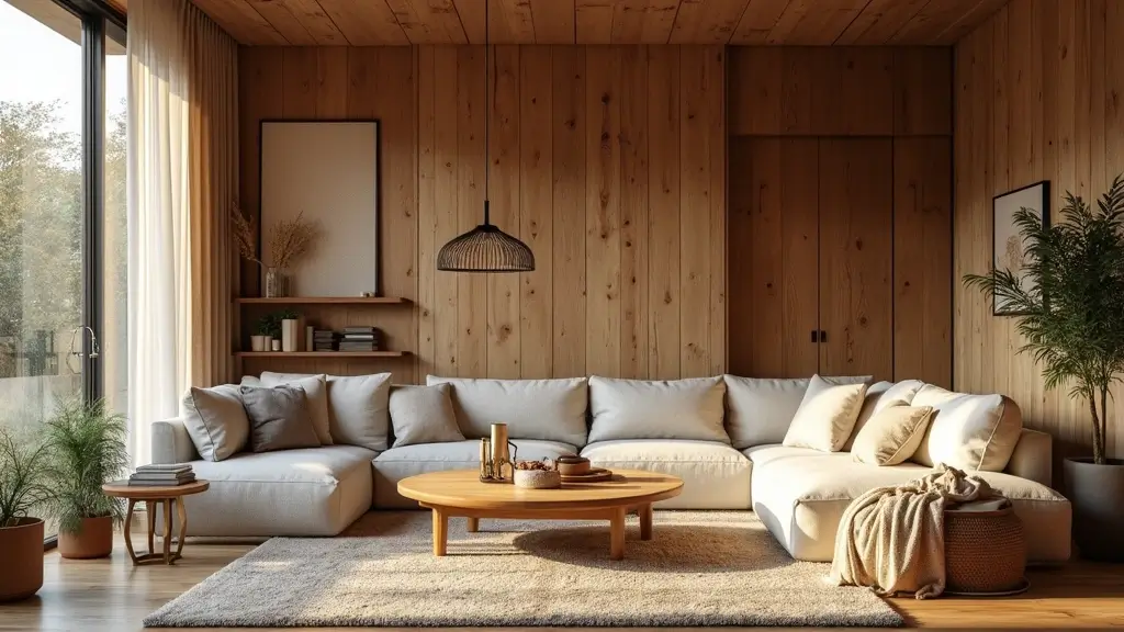 28 Living Room Partition Design Woods That Feel Natural and Elegant