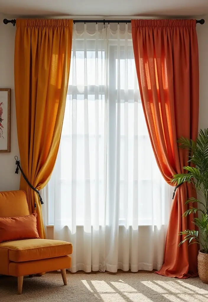 28 Living Room Partition Ideas That Define Space Beautifully - 3. Fabric Room Dividers