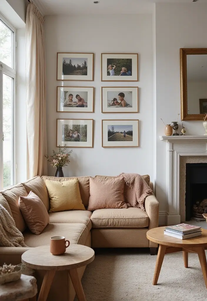28 Living Room With Sofa Ideas That Feel Cozy and Balanced - 15. Personal Touches