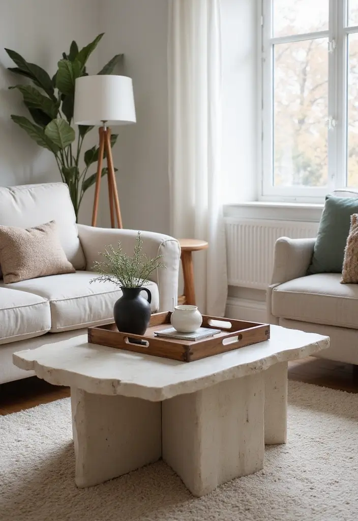 28 Modern Chic Living Room Ideas That Feel Sleek and Feminine - 20. Compact Coffee Tables