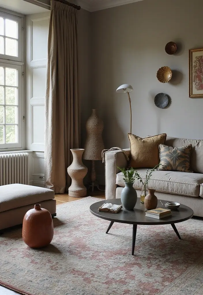 28 Modern Chic Living Room Ideas That Feel Sleek and Feminine - 22. Unique Decorative Objects