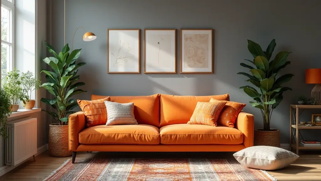 28 Orange Grey Living Room Ideas That Feel Vibrant and Balanced