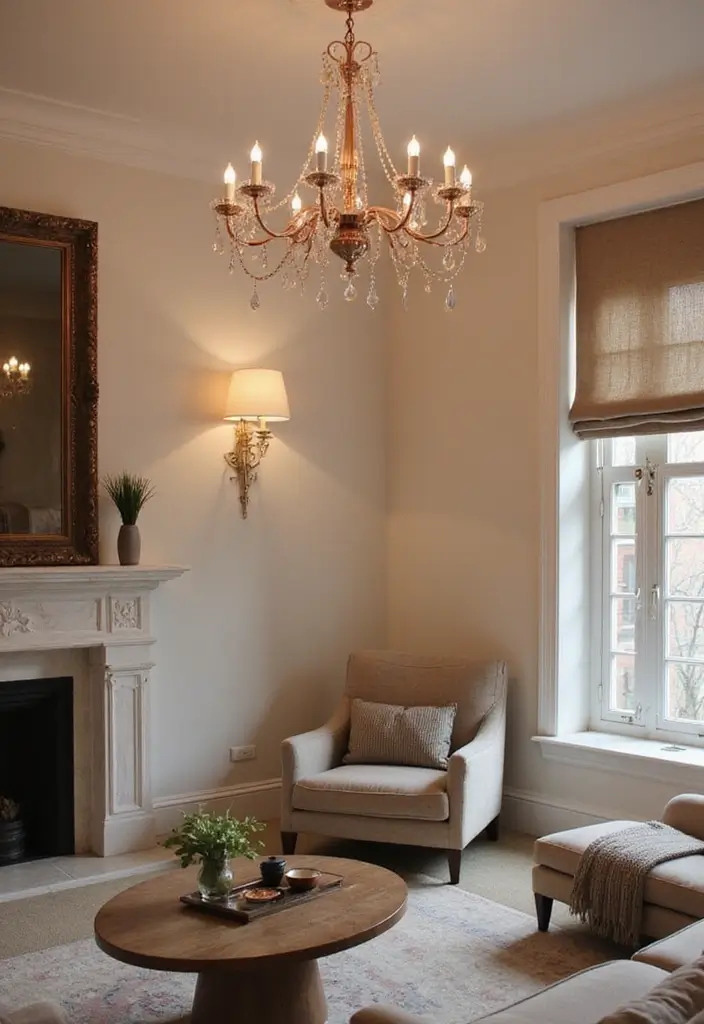 28 Rose Gold Living Room Ideas That Add Glamour and Shine - 3. Stunning Rose Gold Light Fixtures