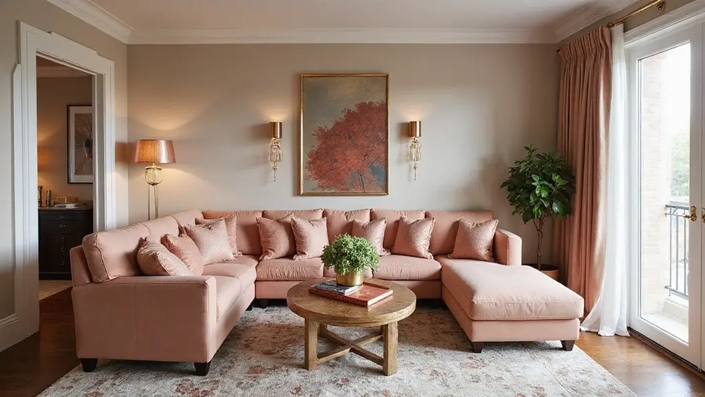 28 Rose Gold Living Room Ideas That Add Glamour and Shine