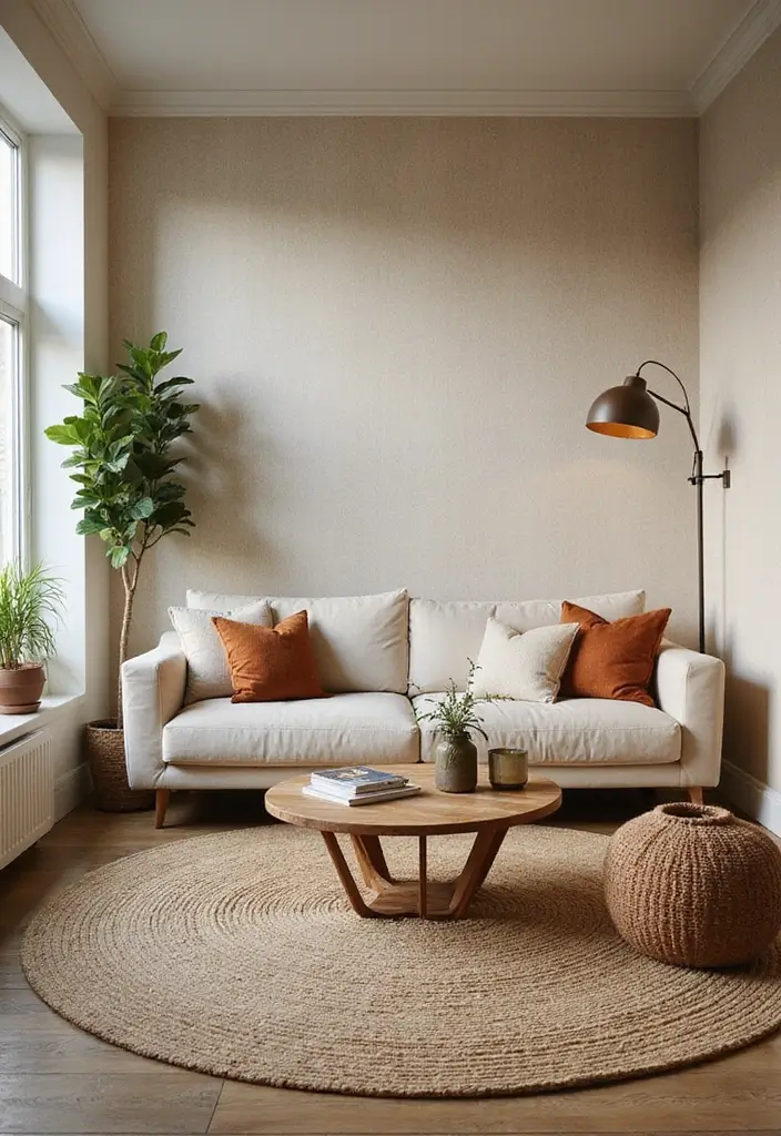 28 Wall Paneling Living Room Ideas That Add Character and Warmth - 24. Eco-Friendly Fabric Wall Coverings