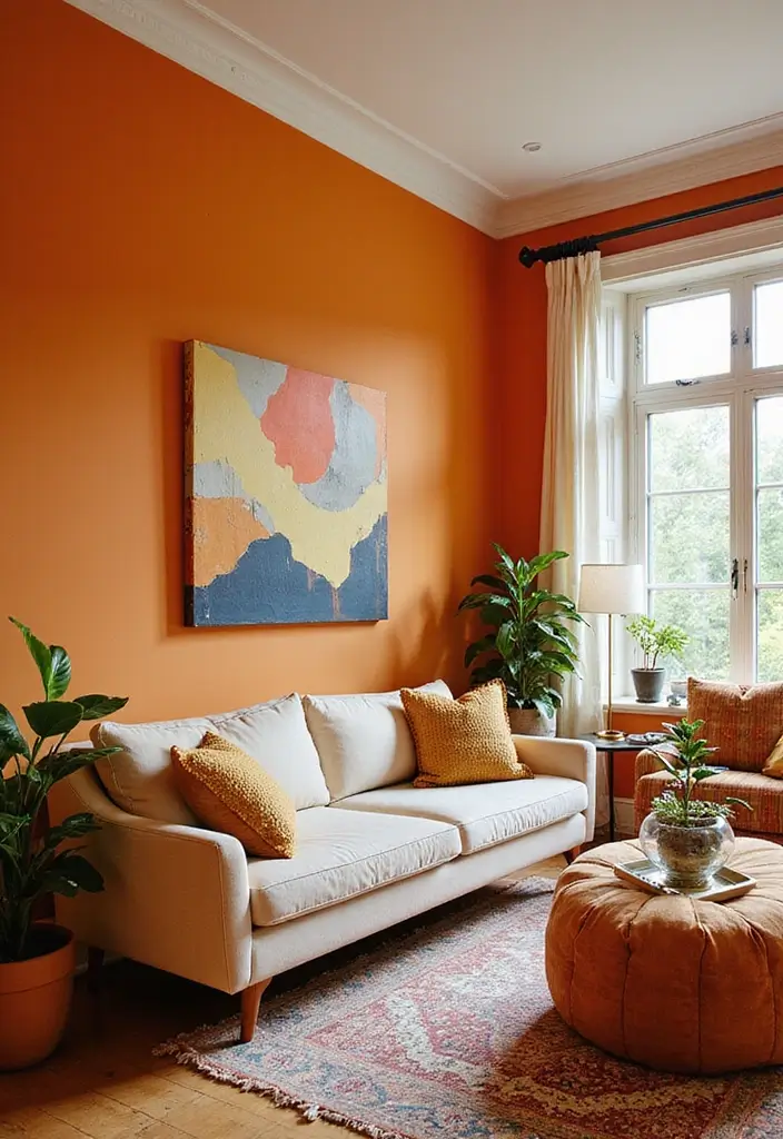 28 Wall Paneling Living Room Ideas That Add Character and Warmth - 7. Painted Paneling