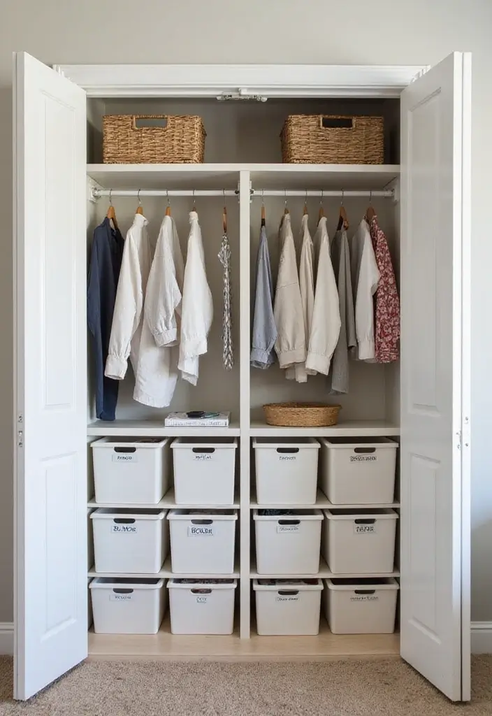 28 Wardrobe Design Living Room Ideas That Add Storage and Style - 24. Wardrobe for Seasonal Decor