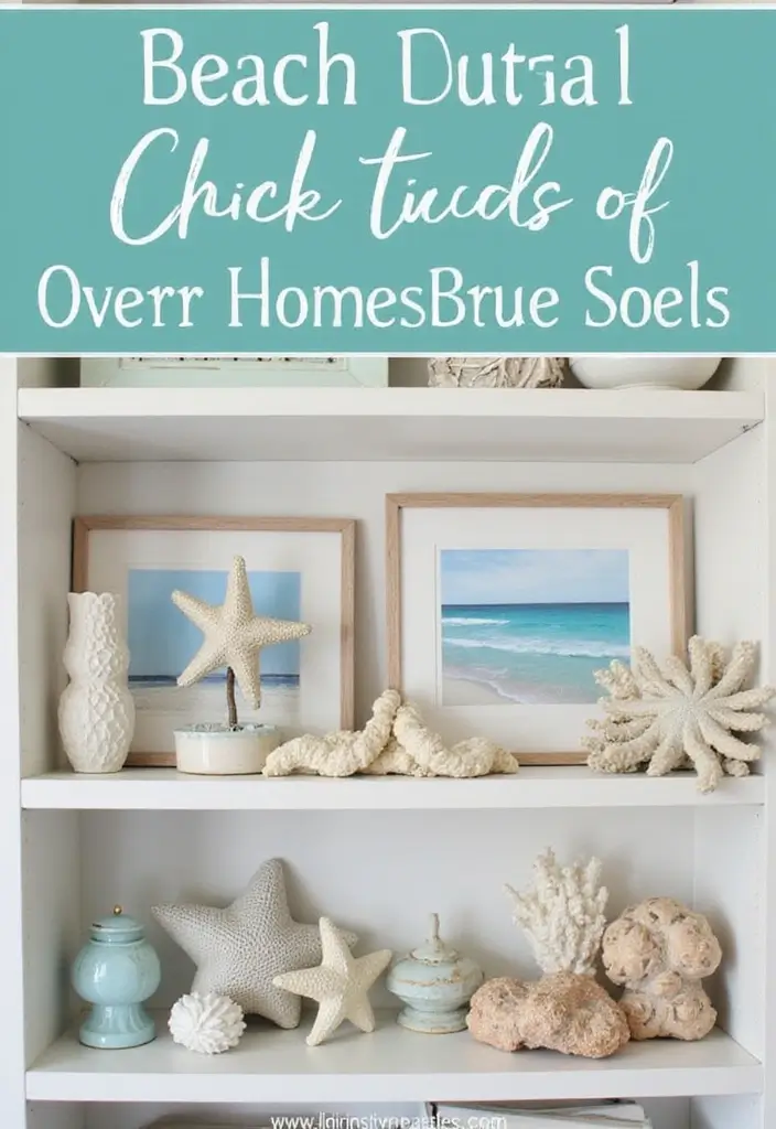 29 Beach Decor Living Room Ideas That Bring Coastal Calm - 23. Ocean-inspired Knickknacks