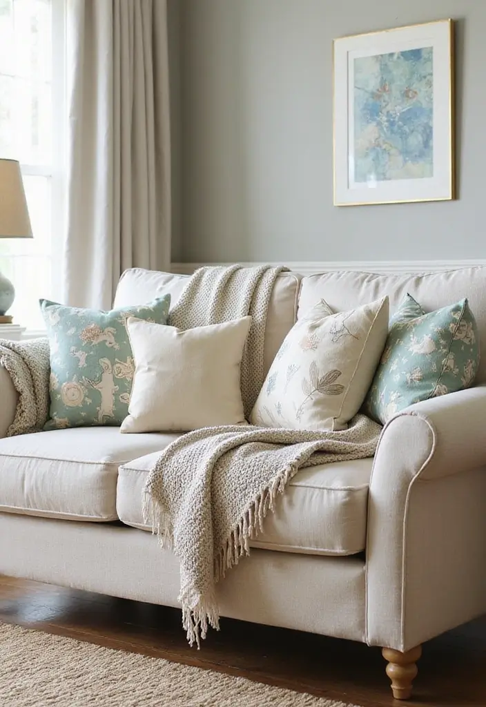 29 Beach Decor Living Room Ideas That Bring Coastal Calm - 6. Cozy Coastal Sofas